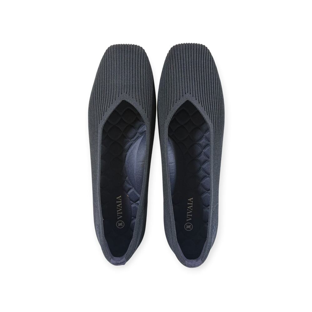 Vivaia Margot 2.0 Flat, V-Cut, Square Toe, Navy, Women's 9.5 - Picture 3 of 5